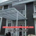 Hasil Pemasangan Kanopi Baja Ringan Atap Solartuff (Serenity) Clear Emboss di Margo Residence 2 Cikumpa Sukmajaya Depok