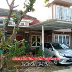 Hasil Pemasangan Kanopi Baja Ringan Atap Alderon Sunpanel Super Elegan Plus Cat Putih di Komplek Tugu Jaya Residence Parung Serab Gran Depok City
