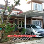 Hasil Pemasangan Kanopi Baja Ringan Atap Alderon Sunpanel Super Elegan Plus Cat Putih di Komplek Tugu Jaya Residence Parung Serab Gran Depok City