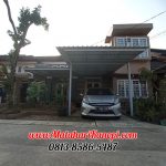 Hasil Pemasangan Kanopi Baja Ringan Atap Alderon Sunpanel Super Elegan Plus Cat Putih di Komplek Tugu Jaya Residence Parung Serab Gran Depok City