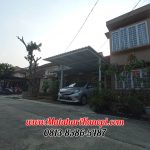 Hasil Pemasangan Kanopi Baja Ringan Atap Alderon Sunpanel Super Elegan Plus Cat Putih di Komplek Tugu Jaya Residence Parung Serab Gran Depok City
