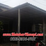 Hasil Pemasangan Kanopi Baja Ringan Atap Alderon Sunpanel Standar di Mutiara Darussalam Pitara Cagar Alam Depok