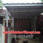 Hasil Pemasangan Kanopi Baja Ringan Atap Spandek Elegan di Perum Nuansa Telaga Kalibaru Cilodong Depok