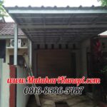 Hasil Pemasangan Kanopi Baja Ringan Atap Spandek Elegan di Perum Nuansa Telaga Kalibaru Cilodong Depok