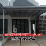 Hasil Pemasangan Kanopi Baja Ringan Atap Spandek Standar di Telaga Kahuripan Kemang Bogor
