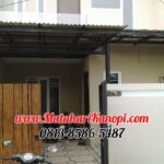 Hasil Pemasangan Kanopi Baja Ringan Atap Solartuff Super Elegan Cremona Plus Cat Hitam di Ciledug