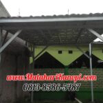 Hasil Pemasangan Kanopi Baja Ringan Atap Spandek Ekonomis di Pabuaran Cibinong Bogor