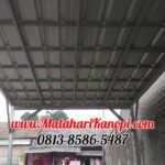 Hasil Pemasangan Kanopi Baja Ringan Atap Spandek Ekonomis di Pabuaran Cibinong Bogor
