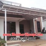 Kanopi Baja Ringan Atap Spandek Elegan Plus Cat Putih di Perumahan DMirai Cinere Depok