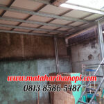 Hasil Pemasangan Kanopi Baja Ringan Atap Evo Gold Standar di Cimanggis Green Residence Depok