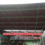 Hasil Pemasangan Kanopi Baja Ringan Atap Go Green Merah Ekonomis di Kelapa Dua Depok