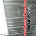 Hasil Pemasangan Kanopi Baja Ringan Atap Spandek Elegan di Haneen Residence Blok B8 Kalimulya Depok