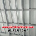 Hasil Pemasangan Kanopi Baja Ringan Atap Spandek Elegan di Haneen Residence Blok B8 Kalimulya Depok
