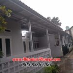Hasil Pemasangan Kanopi Baja Ringan Atap Alderon Sunpanel Paket Elegan di Cluster Albina Citayem Depok
