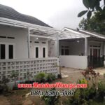 Hasil Pemasangan Kanopi Baja Ringan Atap Alderon Sunpanel Paket Elegan di Cluster Albina Citayem Depok