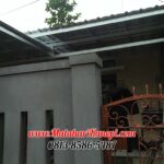 Hasil Pemasangan Kanopi Baja Ringan Atap Spandek Standar di Taman Anyelir 3 Blok Q3 No.10 Kalimulya Depok