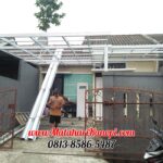 Hasil Pemasangan Kanopi Baja Ringan Atap Spandek Standar di Taman Anyelir 3 Blok Q3 No.10 Kalimulya Depok