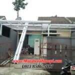 Hasil Pemasangan Kanopi Baja Ringan Atap Spandek Standar di Taman Anyelir 3 Blok Q3 No.10 Kalimulya Depok