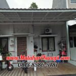 Hasil Pemasangan Kanopi Baja Ringan Atap Alderon Sunpanel Plus Cat Putih di Sawangan Residence Ideal Depok