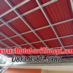 Hasil Pemasangan Kanopi Baja Ringan Atap Go Green Ekonomis di Sukmajaya Permata Depok
