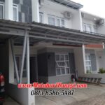 Hasil Pemasangan Kanopi Baja Ringan Atap Spandek Standar di Prestige Sawangan Depok