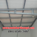 Hasil Pemasangan Kanopi Baja Ringan Atap Alderon RS Standar mix Solartuff di Cipayung Cibubur Jakarta Timur