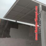 Hasil Pemasangan Kanopi Baja Ringan Atap Alderon Sunpanel Super Elegan Plus Cat Putih di Cluster New Anggrek 2 Grand Depok City