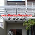 Hasil Pemasangan Kanopi Baja Ringan Atap Solartuff Serenity Clear Paker Super Elegan di Cinere Depok