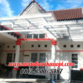 Hasil Pemasangan Kanopi Baja Ringan Atap Solartuff Serenity Clear Paket Super Elegan Cremona Plus Cat Putih di Anggrek 3 Grand Depok City