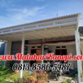 Hasil Pemasangan Kanopi Baja Ringan Atap Alderon RS Cremona Super Elegan Plus Cat Putih di Sawangan Hill 3 Blok C5