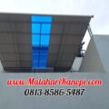 Hasil Pemasangan Kanopi Baja Ringan Atap Solartuff Mix Alderon RS di Perum Kembar Village 4 Banjaran Pucung Tapos Depok
