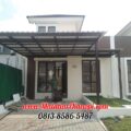 Hasil Pemasangan Kanopi Baja Ringan Atap UPVc Alderon Sunpanel Super Elegan Plus Cat Rangka Coklat di Perum Sentul Raya Sentul City Bogor