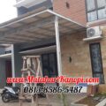 Hasil Pemasangan Kanopi Baja Ringan Atap Alderon RS di Perum Kembar Village 4 Banjaran Pucung Tapos Depok