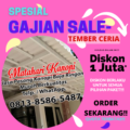 PROMO DISKON SPESIAL GAJIAN SALE-TEMBER CERIA 2024