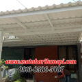 Hasil Pemasangan Kanopi Baja Ringan Atap UPVc Alderon Sunpanel Super Elegan Plus Cat Putih di Grand Depok City