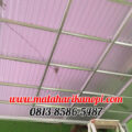 Hasil Pemasangan Kanopi Baja Ringan Atap Solartuff Serenity Type Super Elegan Tanpa Cat Rangka di Taman Kenari Nusantara Cibubur Cileungsi Bogor