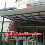 Hasil Pemasangan Kanopi Atap Alderon Sunpanel Super Elegan di Perum Felicity Town House Cinangka Depok