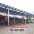 Hasil Pemasangan Kanopi Baja Ringan Atap Spandek Standar Plus Cremona untuk Parkiran di Cinere Depok