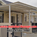 Hasil Pemasangan Kanopi Baja Ringan Atap Alderon RS Super Elegan Plus Cat Putih di Pondok Rajeg Residence