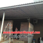 Hasil Pemasangan Kanopi Baja Ringan Atap Alderon Sunpanel Twin Wall Plus Cat Rangka Putih di Sukmajaya Depok