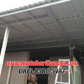 Hasil Pemasangan Kanopi Baja Ringan Atap Alderon Sunpanel Twin Wall Plus Cat Rangka Putih di Sukmajaya Depok
