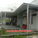 Hasil Pemasangan Kanopi Baja Ringan Atap Spandek Ekonomis di Perum Arta Residence Blok B1 No.2 Bojong Gede Bogor
