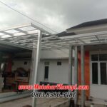 Hasil Pemasangan Kanopi Baja Ringan Atap Spandek Ekonomis di Perum Arta Residence Blok B1 No.2 Bojong Gede Bogor
