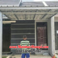 Hasil Pemasangan Kanopi Baja Ringan Atap Spandek Standar di Perum Crystal Residence Blok E9 Bojong Gede Bogor