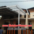 Hasil Pemasangan Kanopi Baja Ringan Atap Solartuff Transparan Gelombang Spandek di Pondok Petir Depok