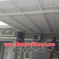 Hasil Pemasangan Kanopi Baja Ringan Atap Alderon Sunpanel Elegan Plus Cat Putih di Teras Country Tonjong Bojong Gede