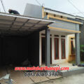 Hasil Pemasangan Kanopi Baja Ringan Atap Evo Gold Ekonomis Hijau di Cluster Cahaya Muslim, Jl. Teluk Bayur, Sukmajaya, Depok