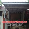 Hasil Pemasangan Kanopi Baja Ringan Atap Spandek Elegan di Perum Nuansa Telaga Kalibaru Cilodong Depok