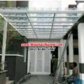 Hasil Pemasangan Kanopi Baja Ringan Atap Solartuff Serenity Gelombang Spandek di Sawangan Depok