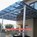 Hasil Pemasangan Kanopi Baja Ringan Atap Solartuff Serenity Blue Super Elegan di Cibubur Jakarta Timur